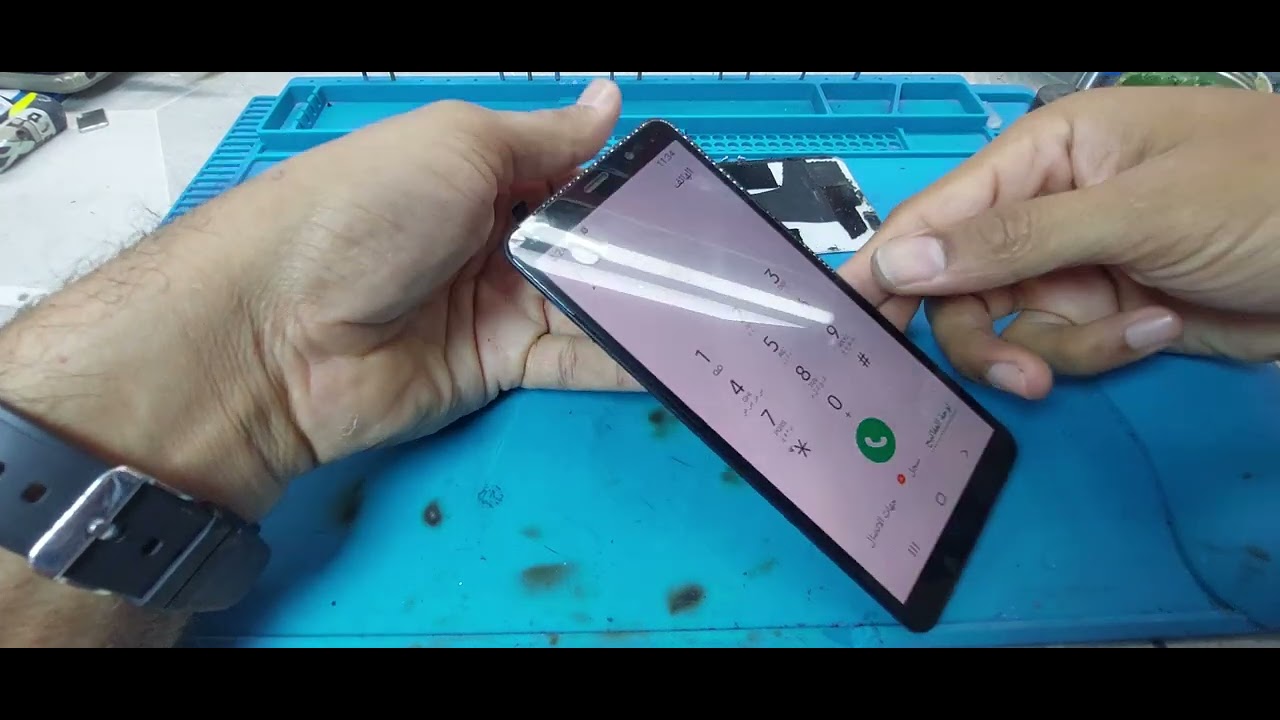 Samsung Galaxy A7 2018 Change phone screen تغيير شاشة هاتف