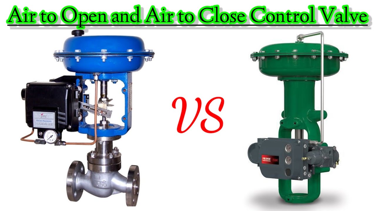 Air to Open & Air to Close Control Valves Working Principle. Different between Air to open & Close?