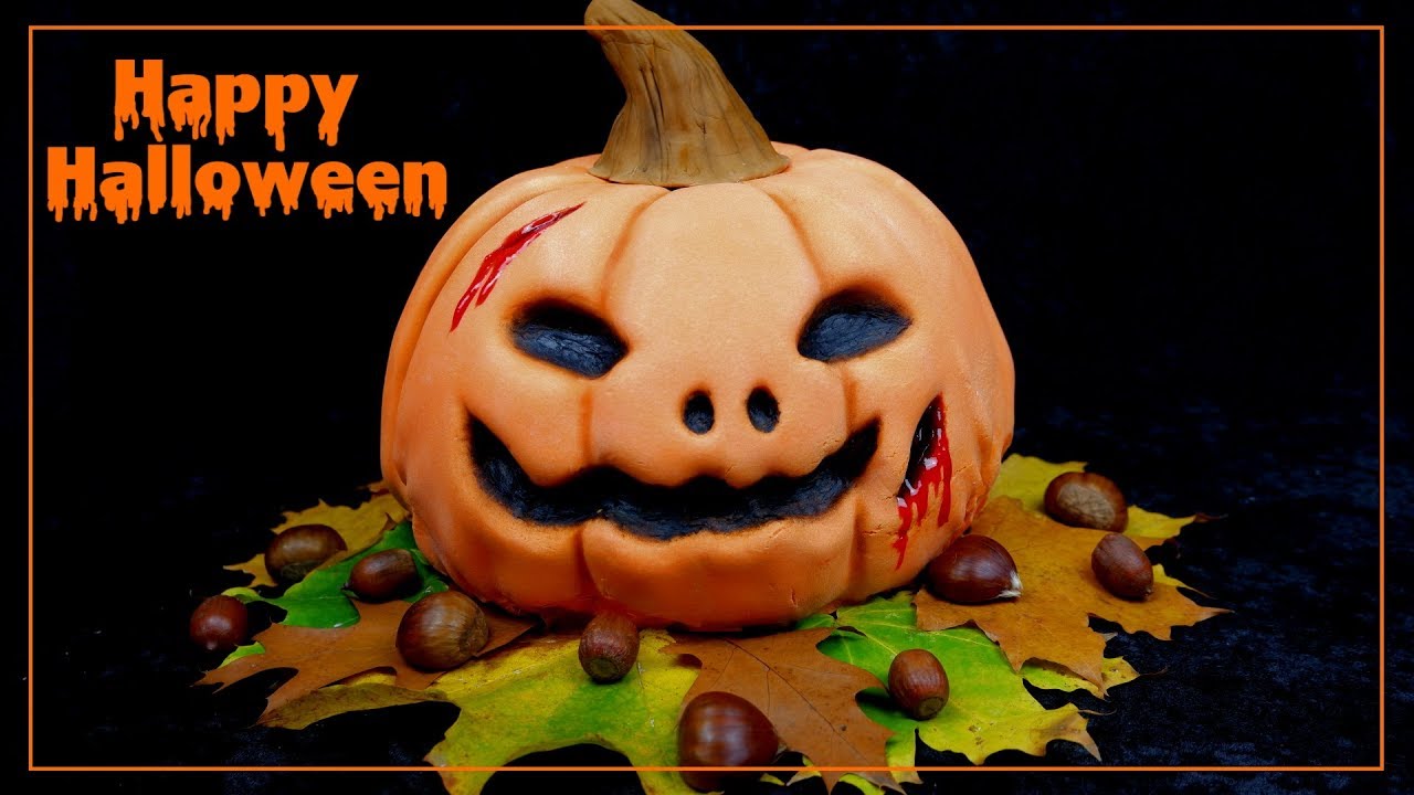 Kürbis-Motivtorte passend zu Halloween | SinahsBackwahn