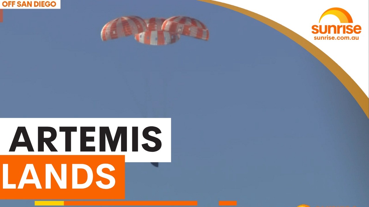 Artemis II astronauts return from historic moon mission | Sunrise