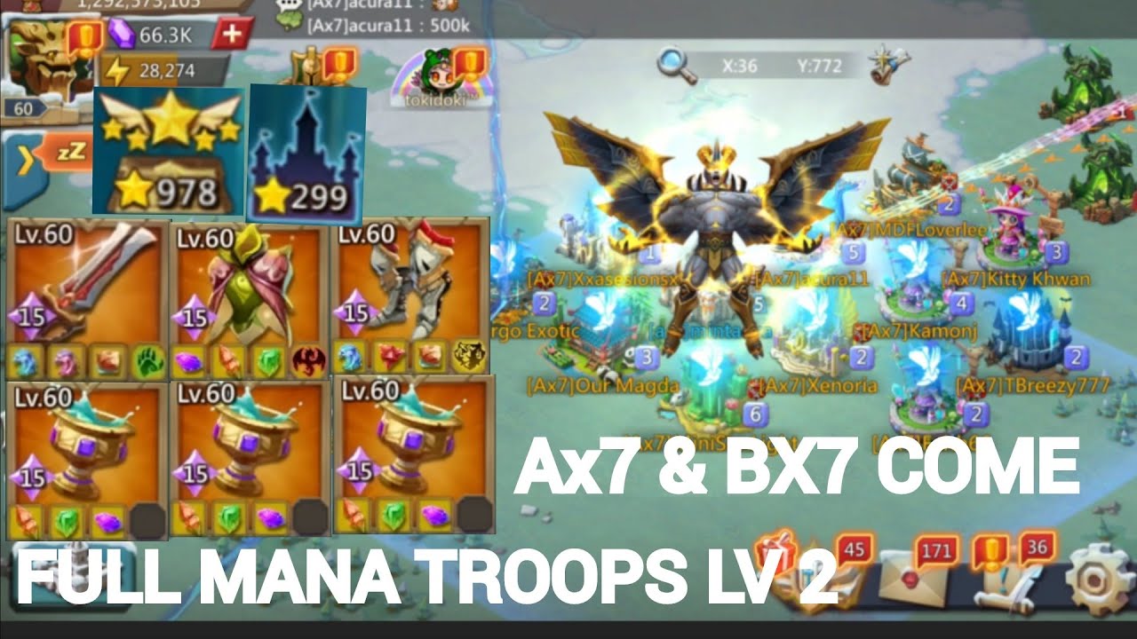 Ax7 & BX7 ( EMPEROR GUILD) CAME FOR MY RALLY TRAP..MINI TRAP ALSO ACTION..LORDS MOBILE