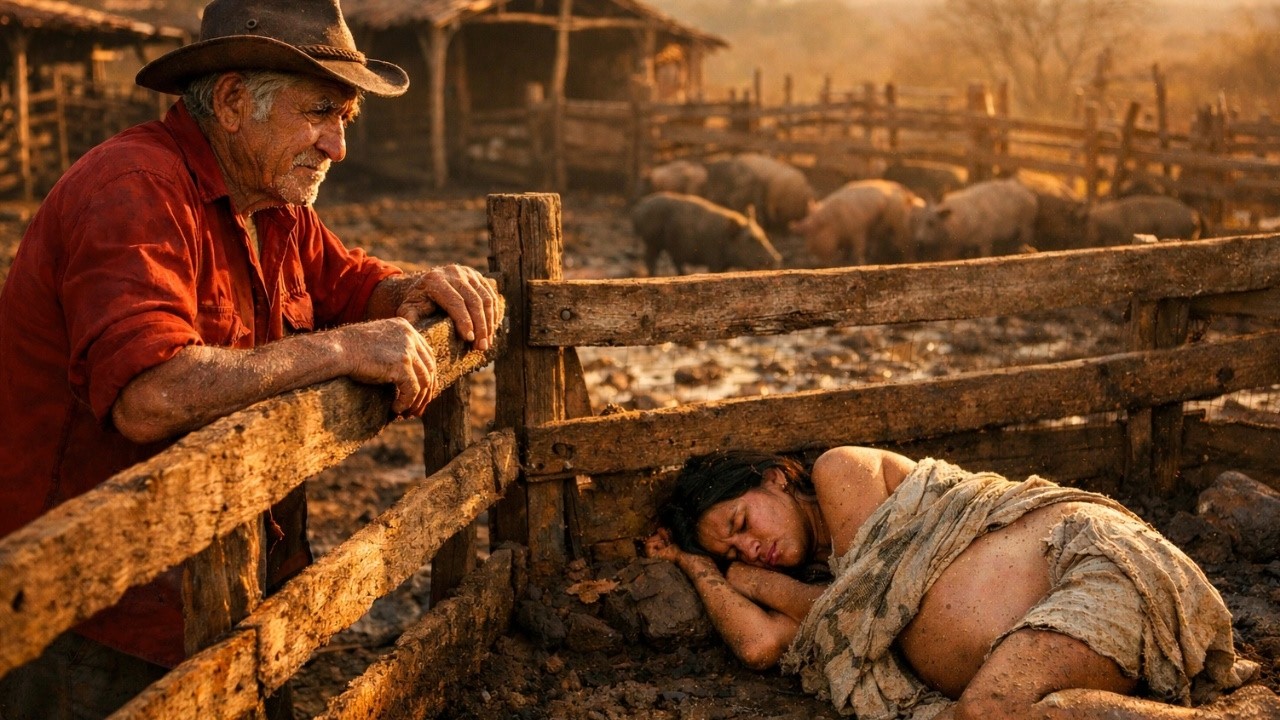 GRANJERO VE A MUJER EMBARAZADA ABANDONADA DENTRO DE UNA PORQUERIZA …ENTONCES HACE ESTO…