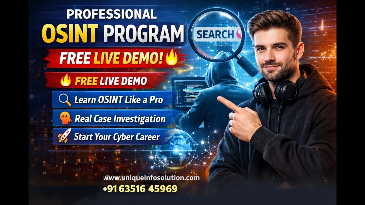 Professional OSINT Program (POP) | FREE Live Demo 🔥 Learn Real Cyber Investigation Skills