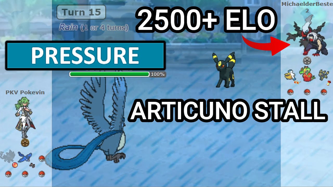 Articuno Stall VS A 2500 Player! (Pokemon Showdown Random Battles (High Ladder)