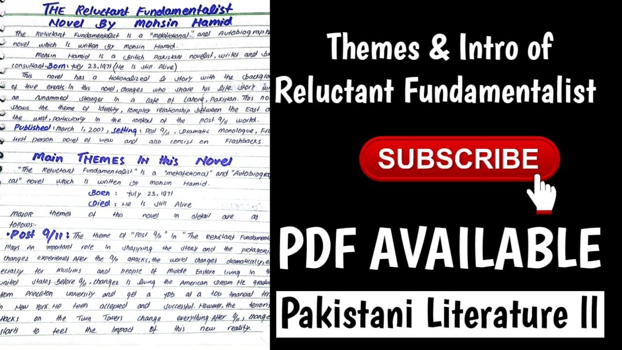 Intro and Themes of The Reluctant Fundamentalist by Mohsin Hamid