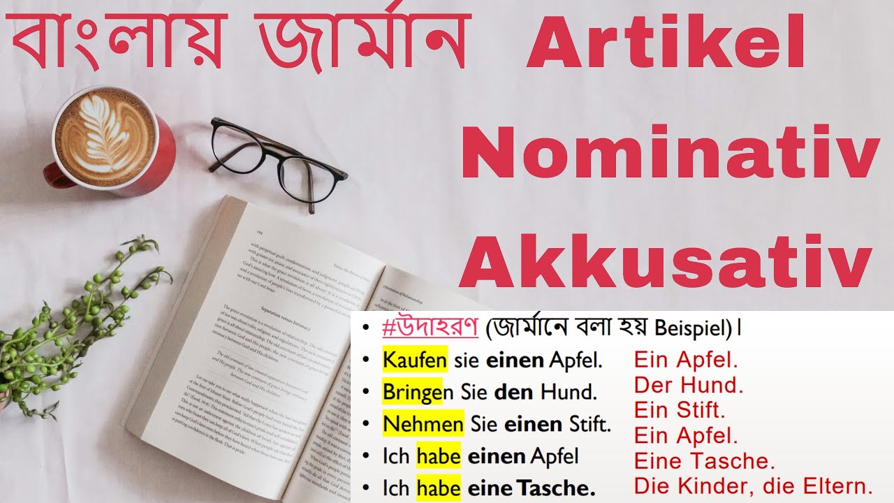 বাংলায় জার্মান Article mit Nominativ und Akkusativ | German A1 Bangla