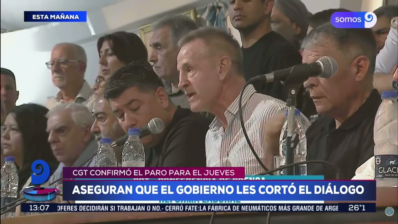 La CGT confirmó el paro general para este jueves 19 de febrero