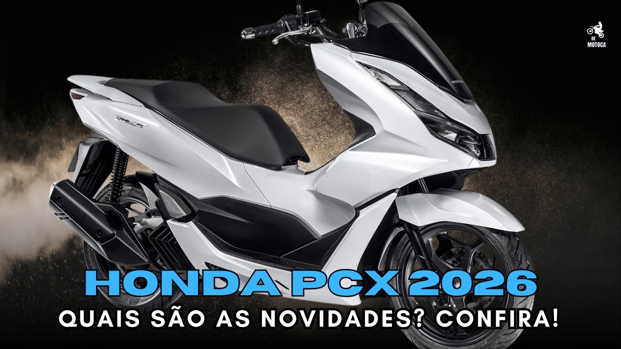 NOVA HONDA PCX 2026: NOVAS CORES E TUDO O QUE VOCÊ PRECISA SABER!