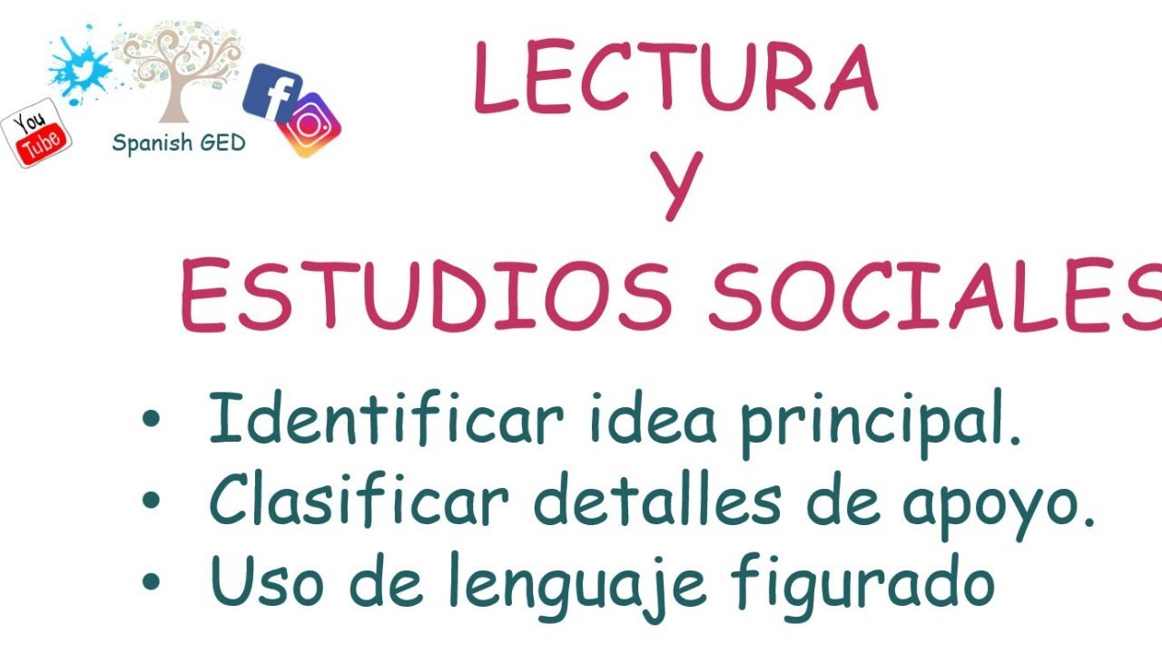 Sociales y lectura - idea principal