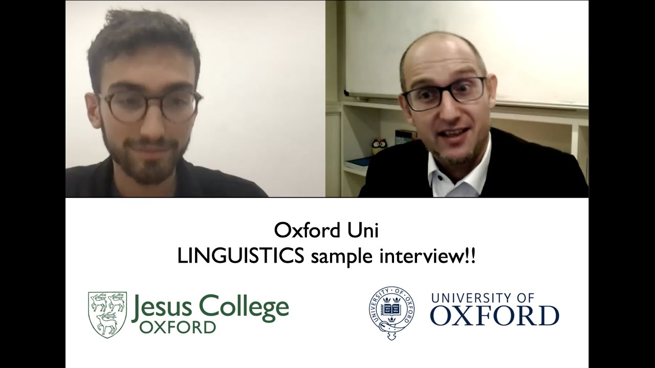 #Oxford Uni LINGUISTICS sample interview!!