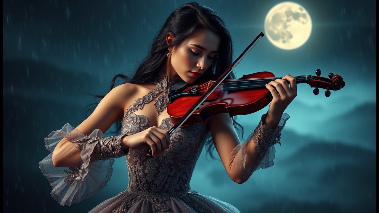 Violin for Restless Nights: Drift Into Sleep with Midnight Rain 🌧️🎻🌙