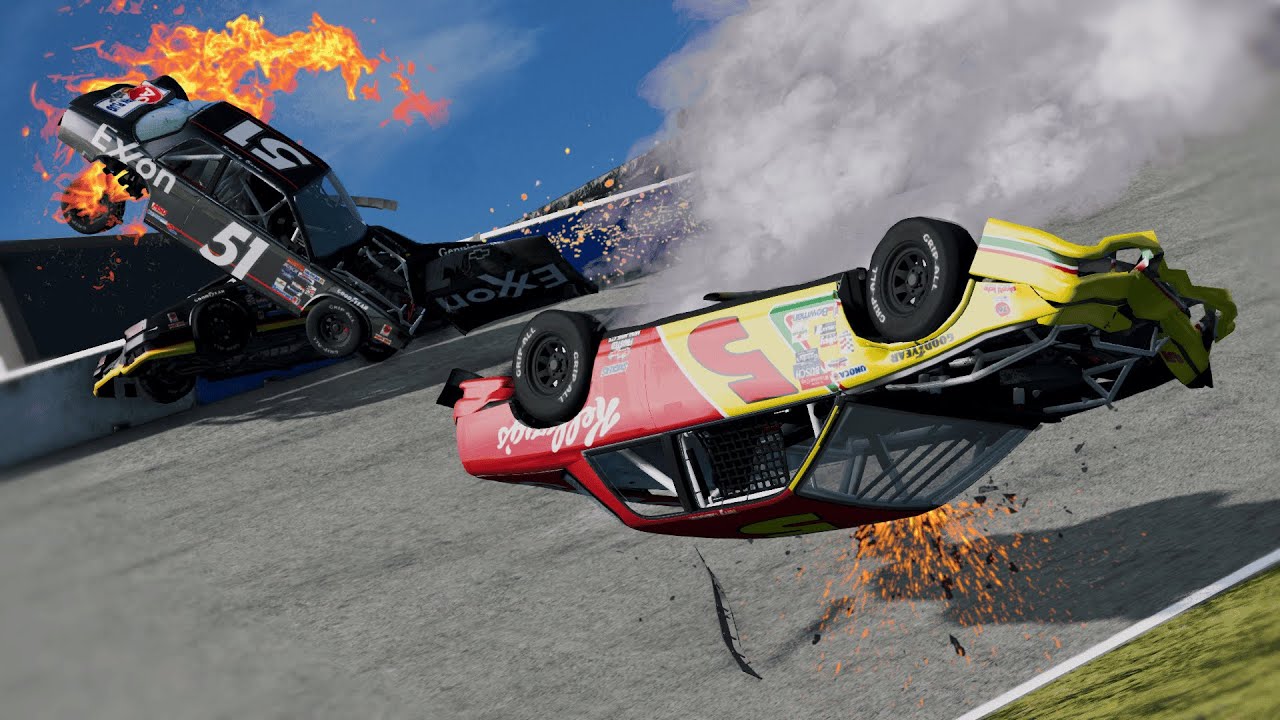 NASCAR Racing Crashes #100 - BeamNG Drive