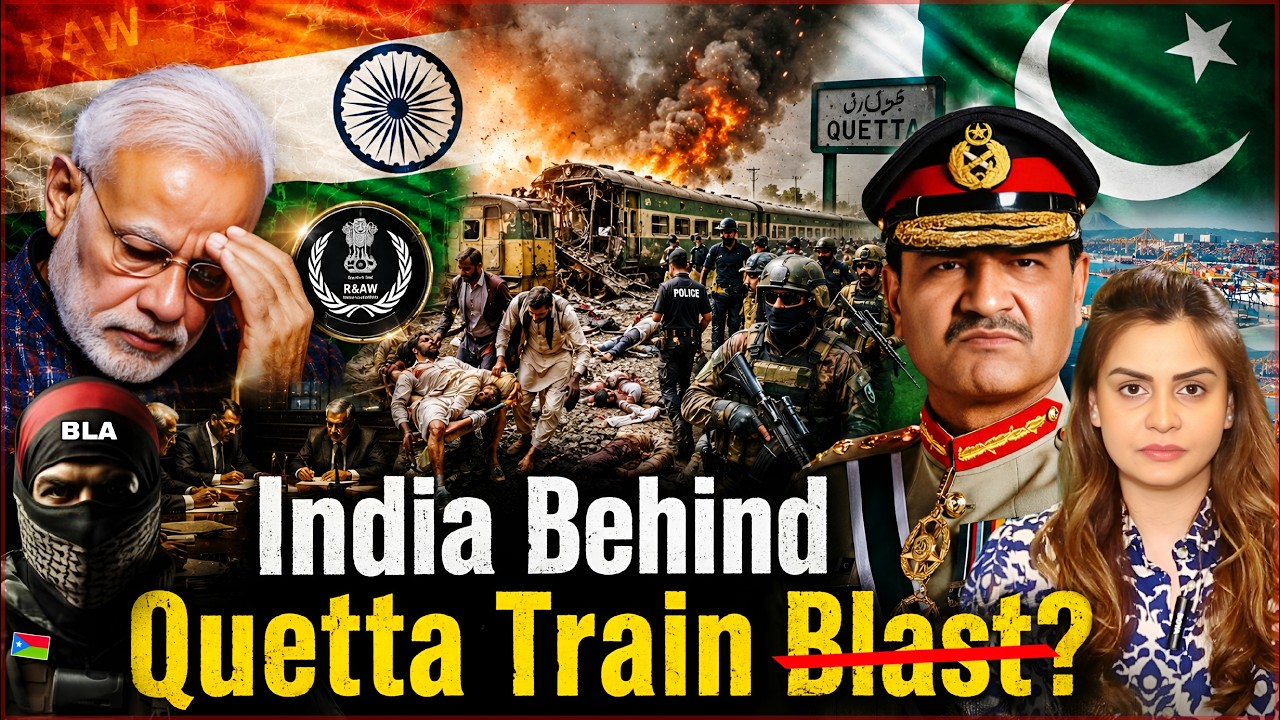 India Behind Quetta Train Blast? | Today Pakistan Army Train Incident | Saadia Afzaal