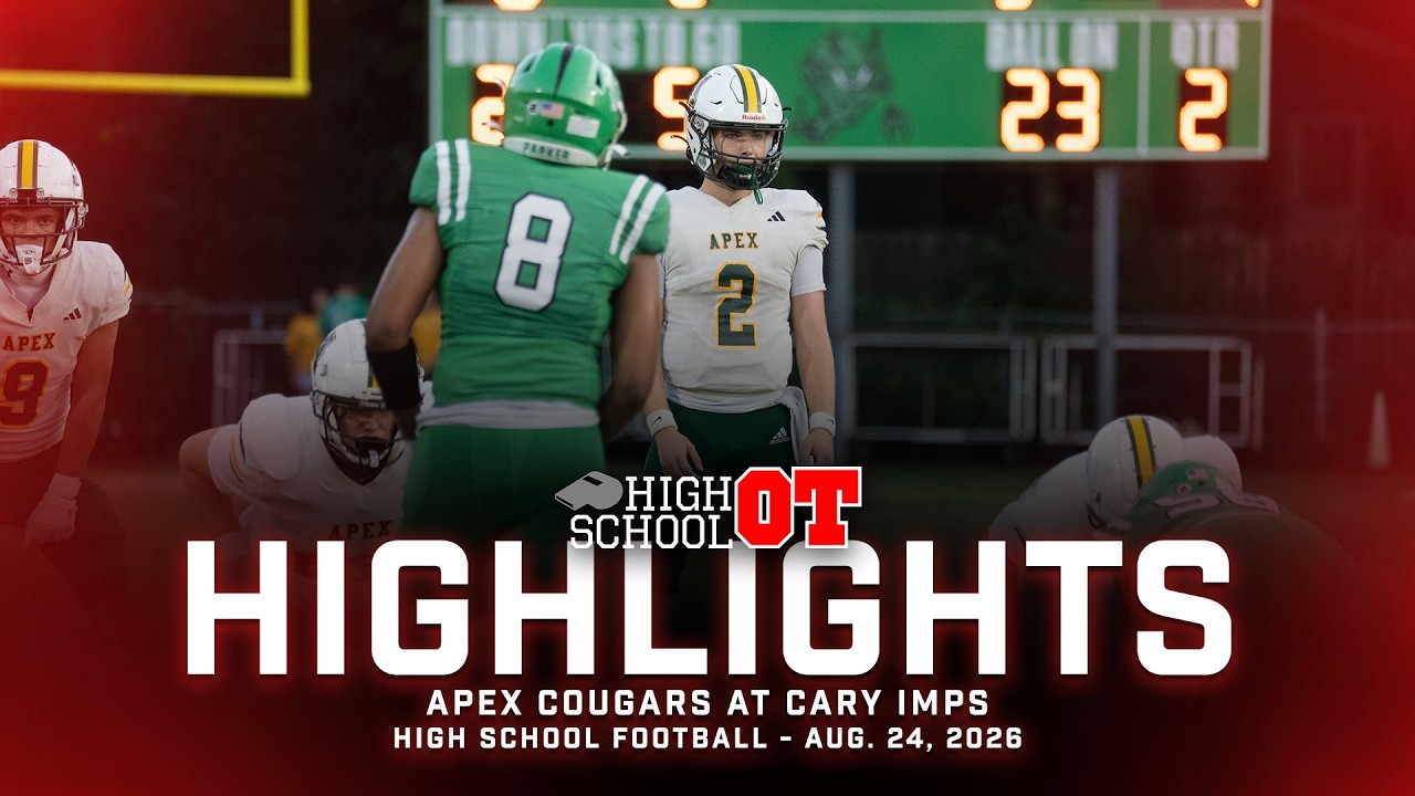 Highlights: Apex at Cary football (Aug. 24, 2026)
