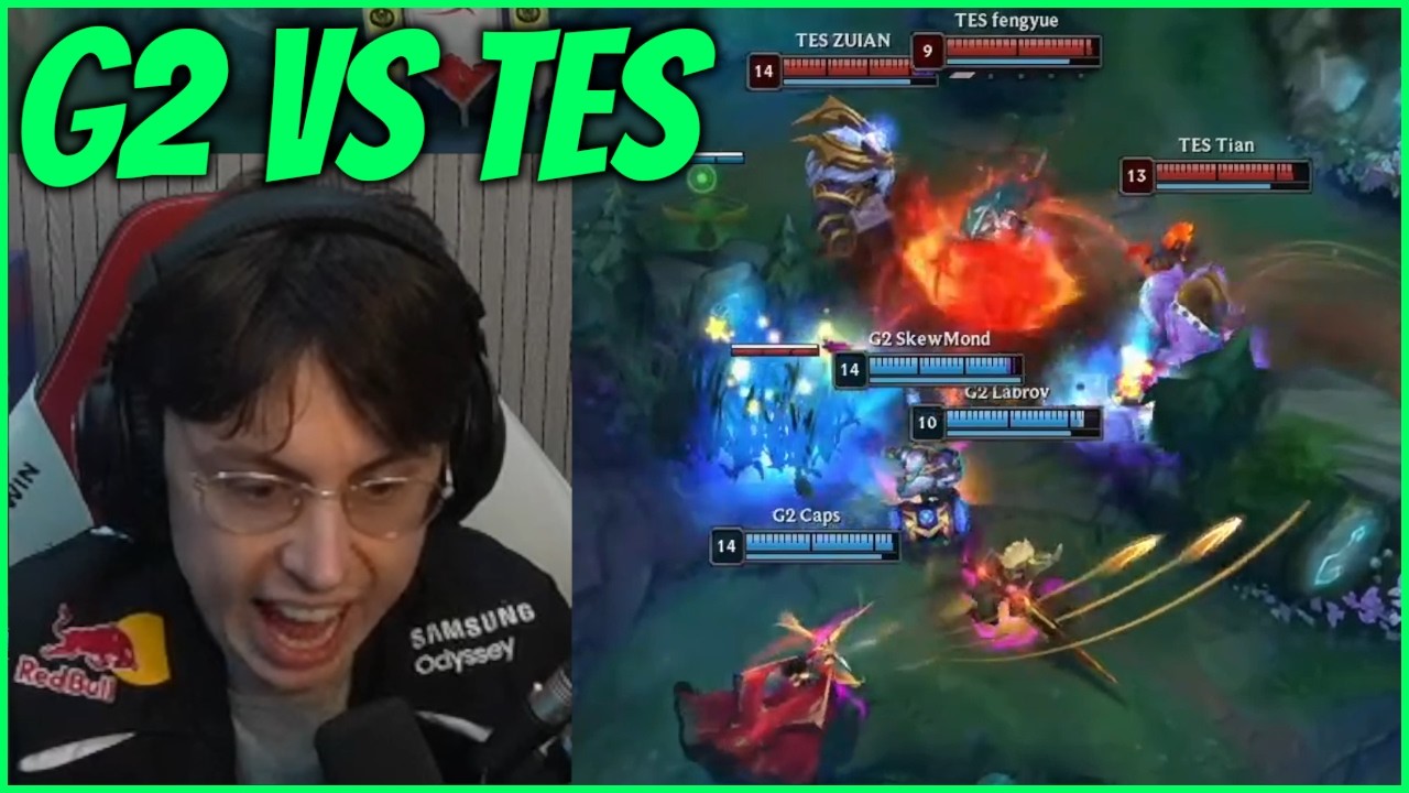 Caedrel Reacts To Ending Of CRAZY G2 VS TES Series FT. Untara