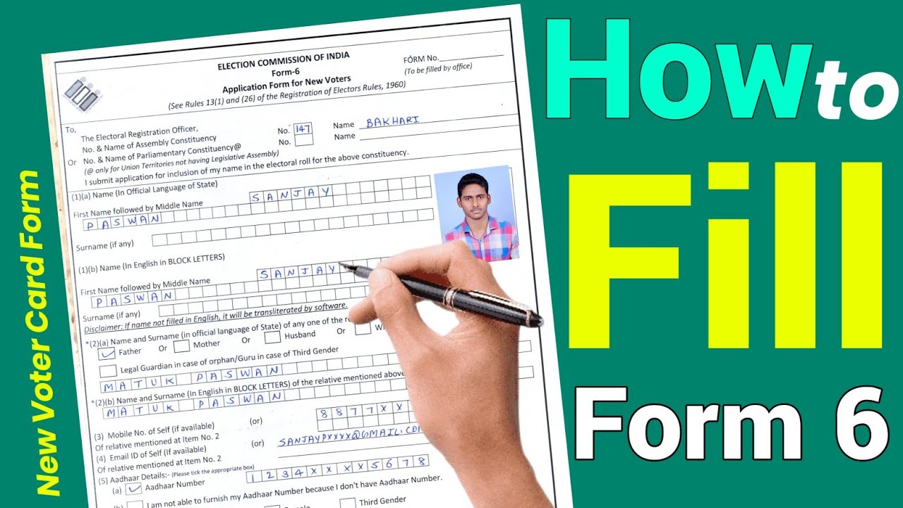 how to fill form 6 | form 6 kaise bhare | how to fill form 6 offline | form 6 fill | form 6 fill up