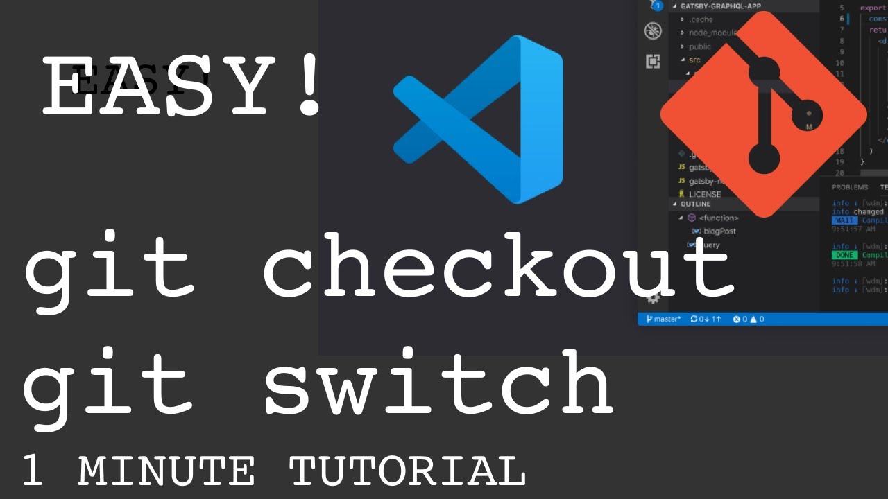Как переключить ветку в git в VS Code | Краткое руководство | Командная строка не нужна!