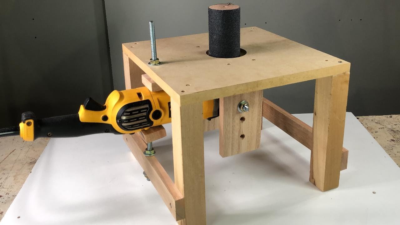 Idea brillante con una amoladora angular - Tambor Lijador