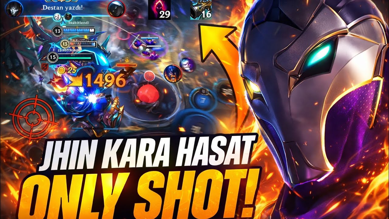 Her Vuruş 1 Kill | Kara Hasat ve Tahsildarlı JHİN PARÇALIYOR! - Wild Rift