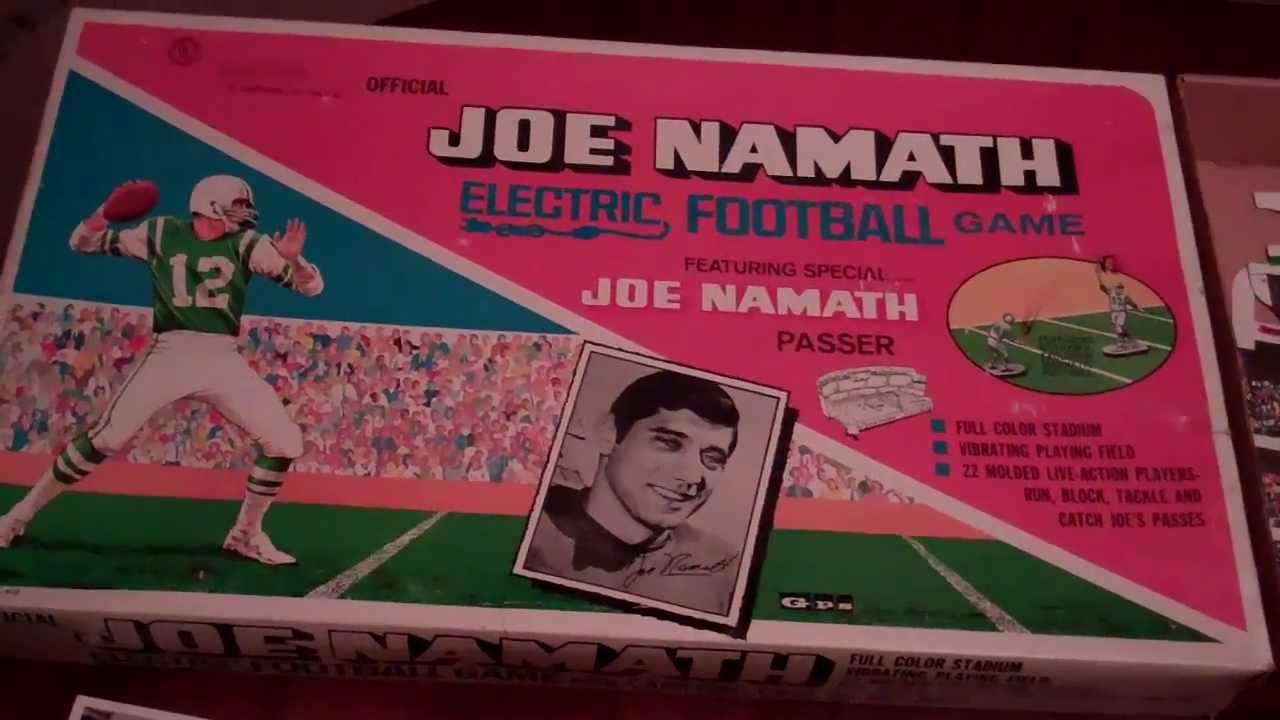 Joe Namath New York Jets 1969 Electric Football Game