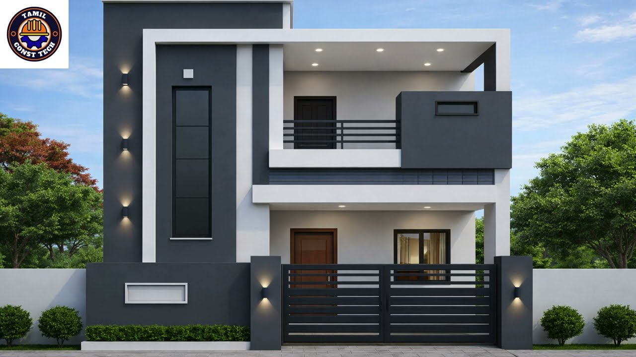 3D FRONT  ELEVATION#shortvideo#tutorials#civil engineering#feedshorts