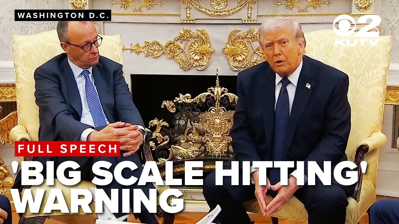 Trump warns of 'big scale hitting' in Iran as Germany's Merz urges quick end to conflict