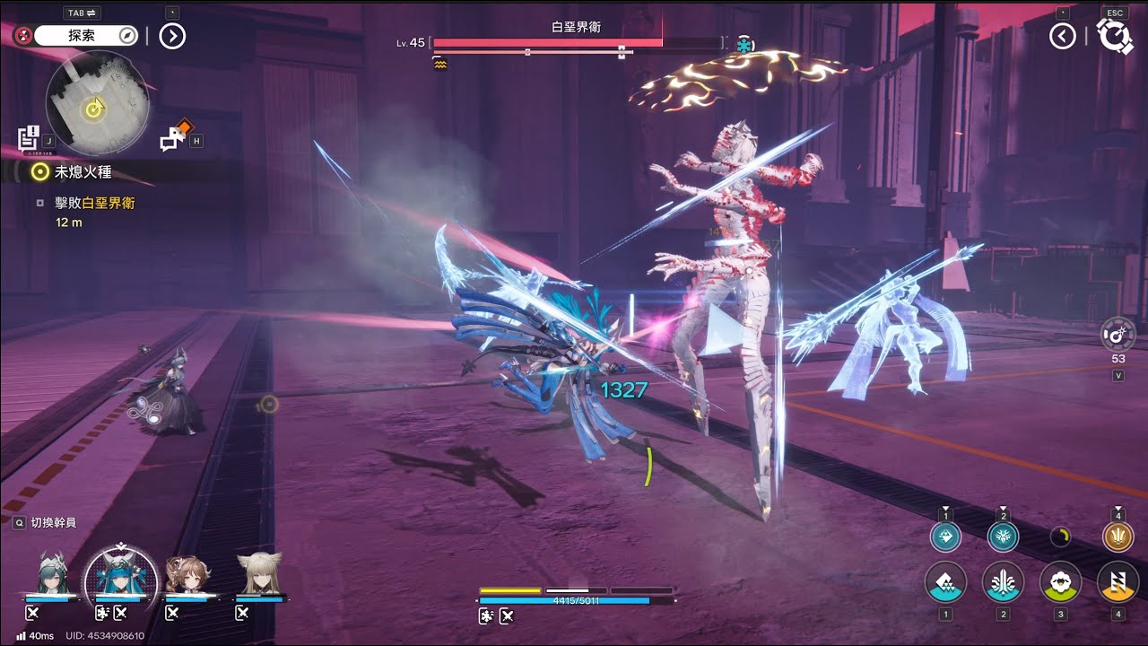 【明日方舟：終末地】第一章最終Boss 白堊界衛 劇情初見 (戰鬥紀錄)
