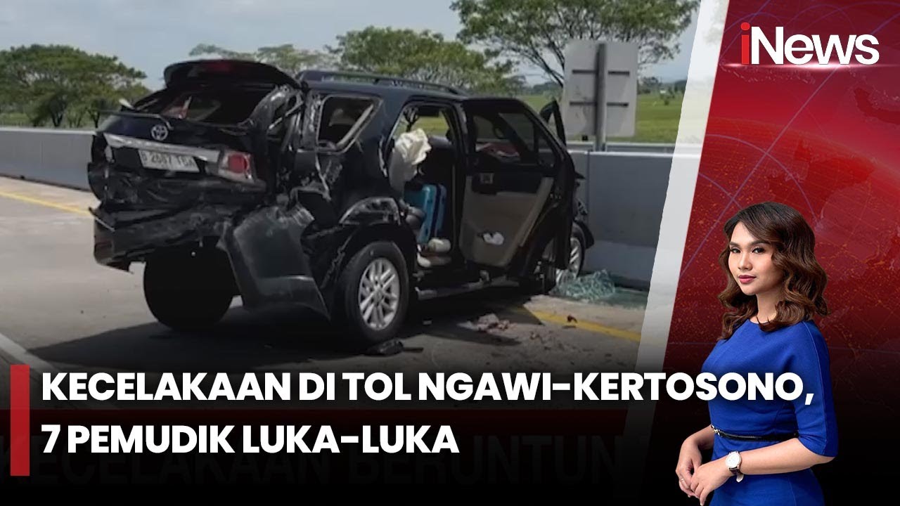 Breaking News Terjadi Kecelakaan Pemudik di Ruas Tol Ngawi-Kertosono, 7 Orang Luka | 28/03