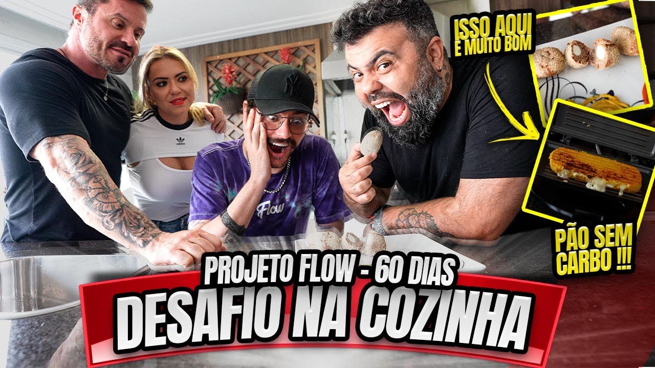 FLOW FOI DESAFIADO NA COZINHA - IGOR3K E GIAN APRENDERAM A COZINHAR - PROJETO FLOW 60 DIAS