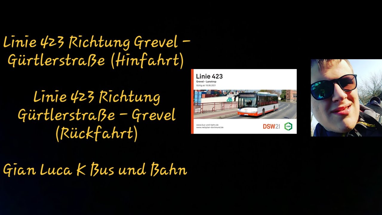 Linie 423 von Grevel - Gürtlerstraße | (Hin/Rückfahrt) | Gian Luca K Bus und Bahn