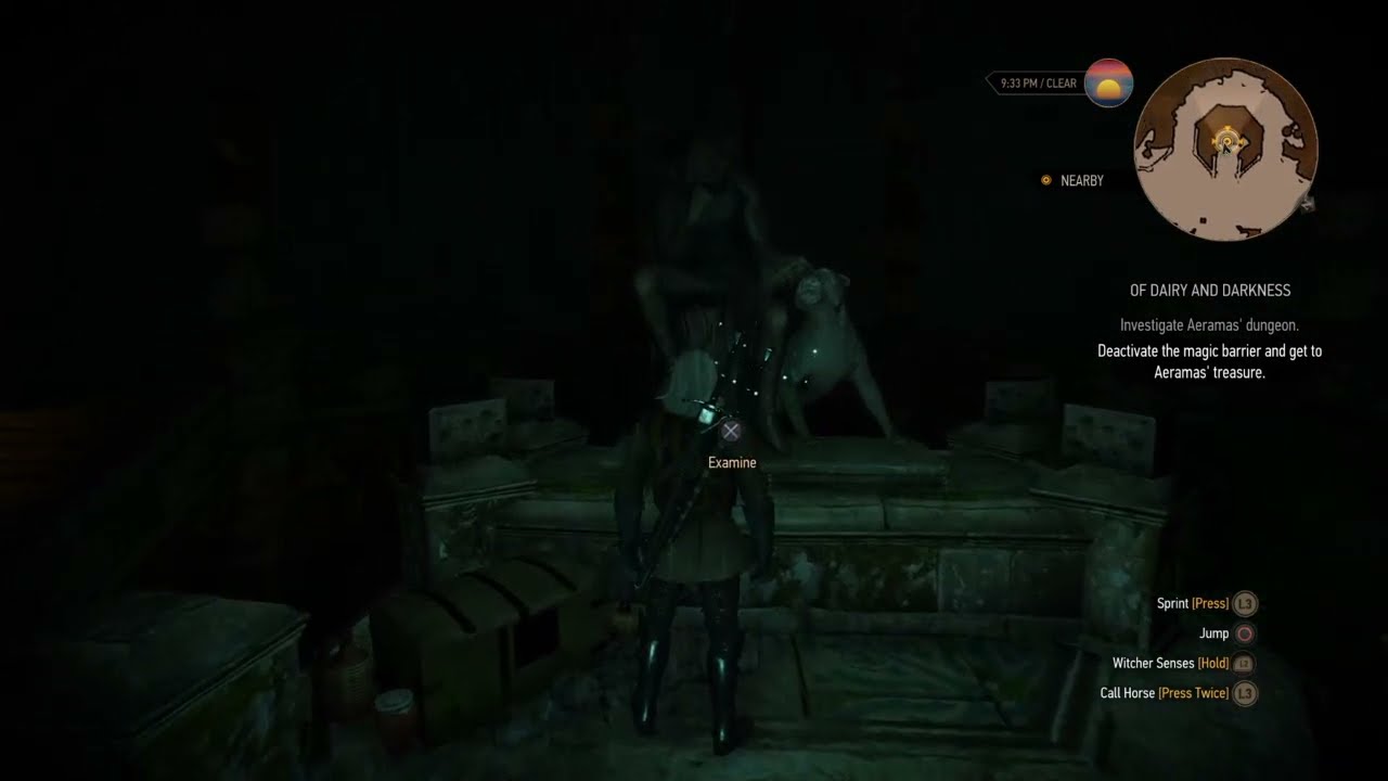 The Witcher 3: Wild Hunt deactivate the magic barrier and get to aeramas treasure