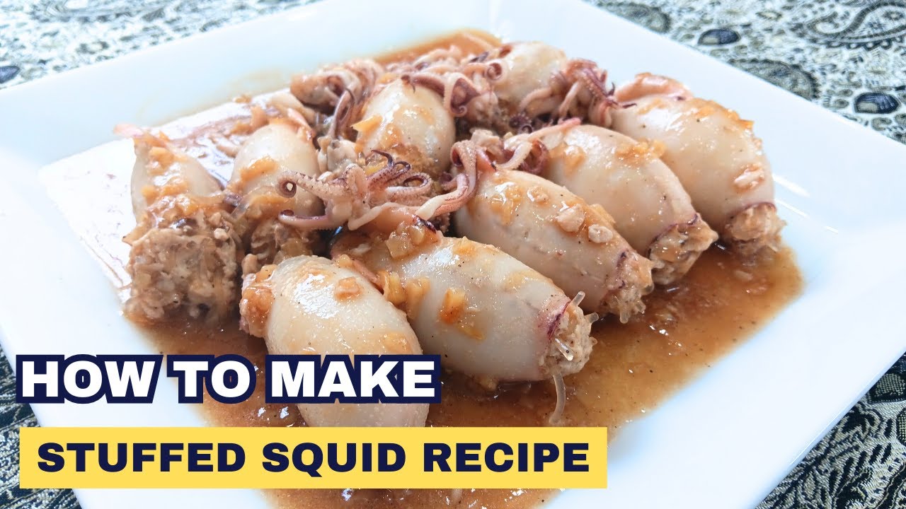 If you have Squid, TRY THIS!! Stuffed Squid with Soy sauce ( TUTORIAL IN 5 MINS! )