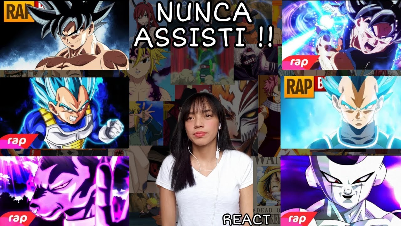 REACT 6 EM 1 DRAGON BALL | Rap do Goku | Rap do Vegeta | Rap do Bills | Rap do Freeza | Tauz e 7MZ
