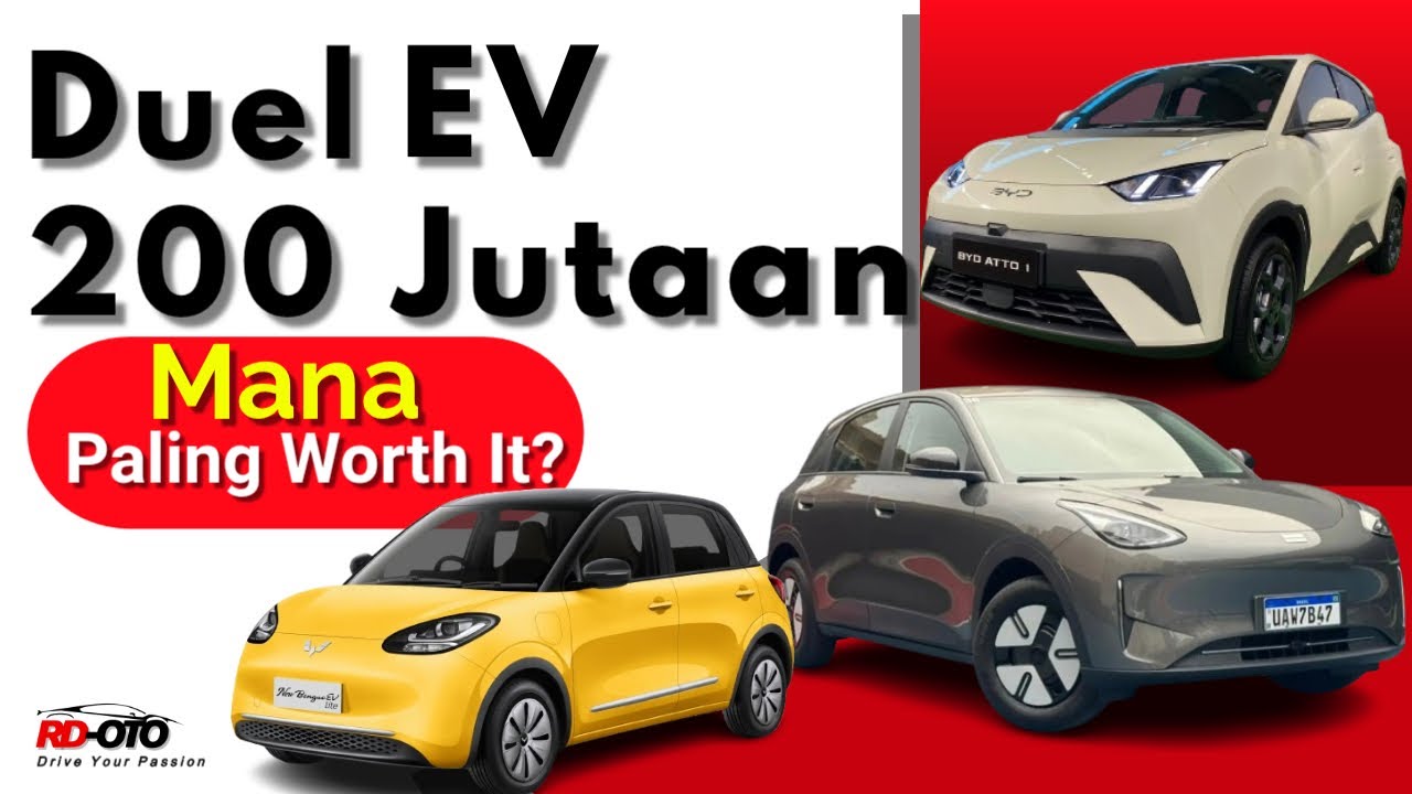 Duel EV 200 Jutaan: Wuling Binguo VS BYD Atto 1 VS Geely, Pilih Mana?