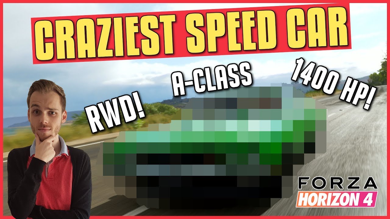 Forza Horizon 4 | Craziest RWD A-Class Speed Car (1400 hp & super rare)