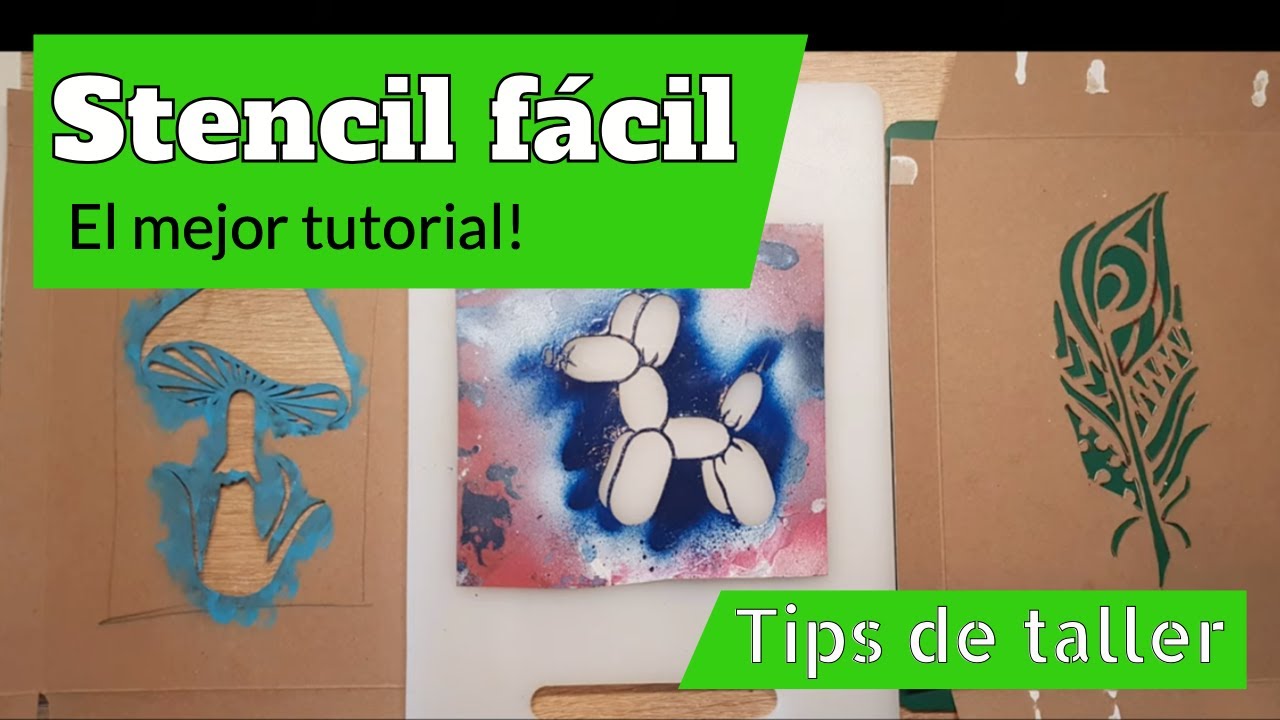 El MEJOR tutorial de cómo hacer un Stencil casero con DOS opciones y Tips de Dibujo de stencil.