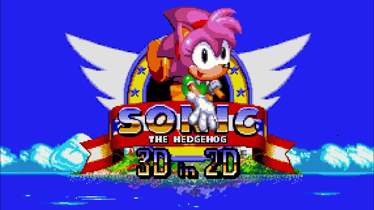 Sonic 3D in 2D (Fan Game)+(All Emeralds)+(Good Ending)+(MD Soundtrack)+(Amy Story)+(Part 4)