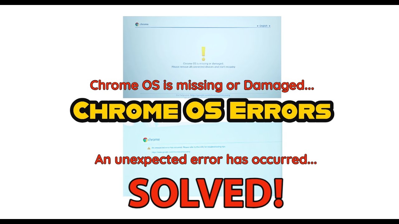 Произошла непредвиденная ошибка. | Chrome OS отсутствует или повреждена. - РЕШЕНО!