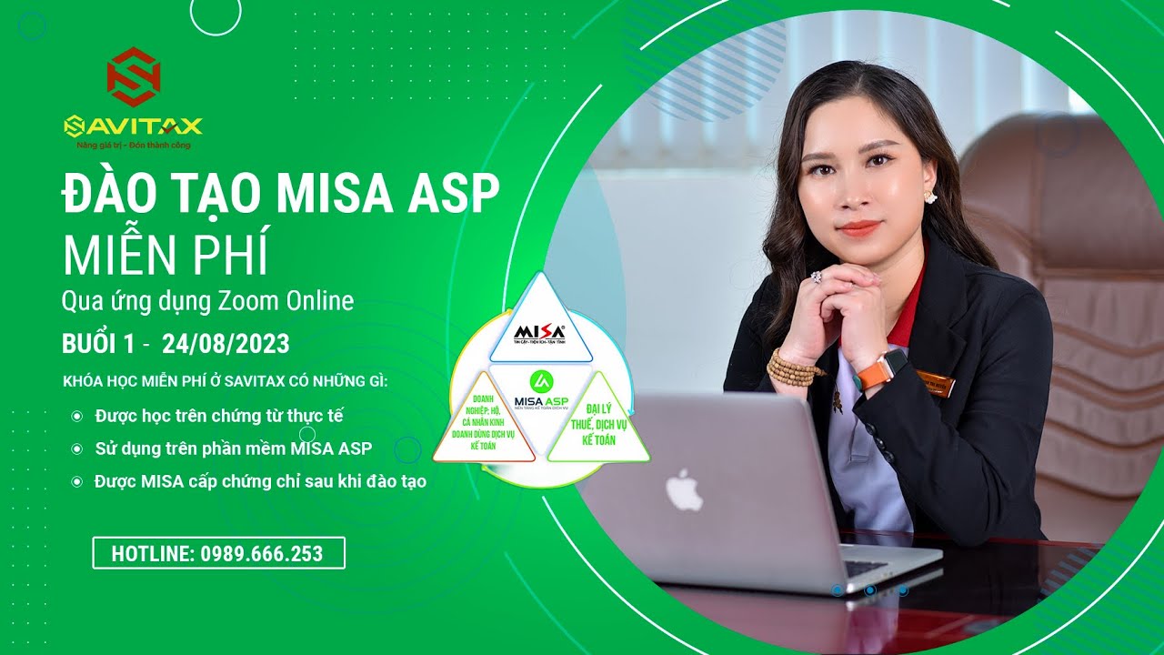 TƯ VẤN THUẾ SAVITAX - BUỔI 1 - HƯỚNG DẪN SỬ DỤNG PHẦN MỀM KẾ TOÁN MISA ASP