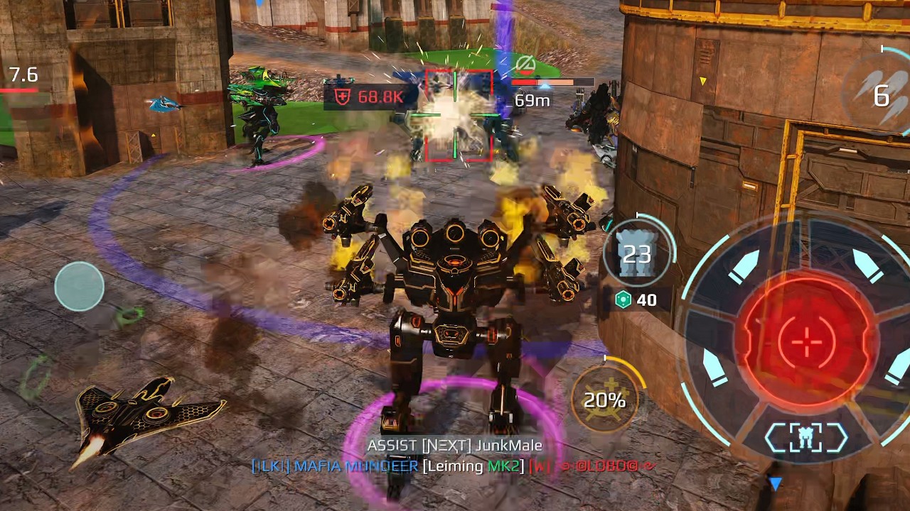 Approaching peak UE Typhon in close games | War Robots Gameplay