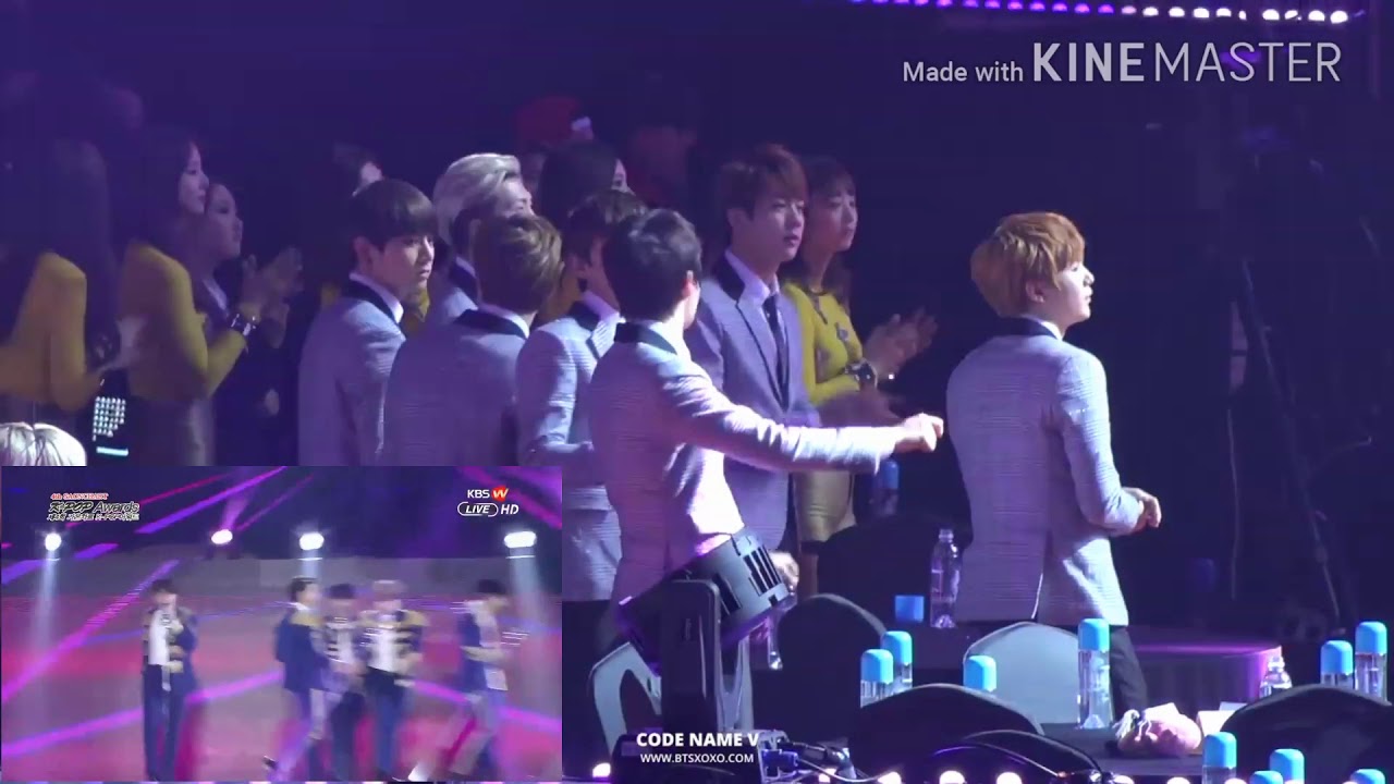 150128 BTS, EXID, AOA reaction to Super Junior at Gaon Chart K-Pop Awards