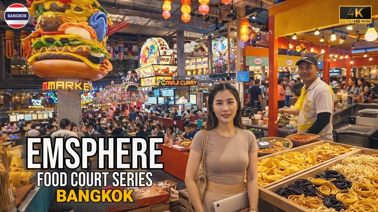Самый потрясающий фуд-корт Бангкока 🇹🇭 Внутри Emsphere: Лучший гастрономический опыт | 4K HDR