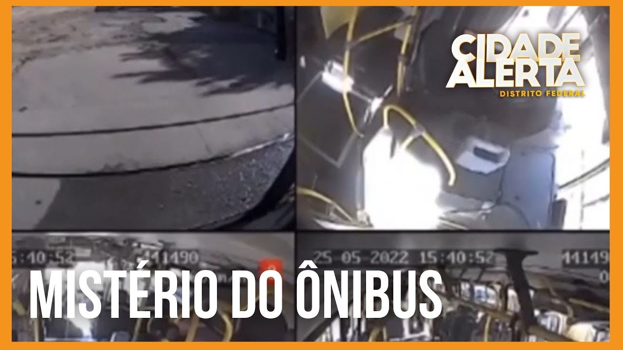 Ônibus anda sozinho em garagem do DF