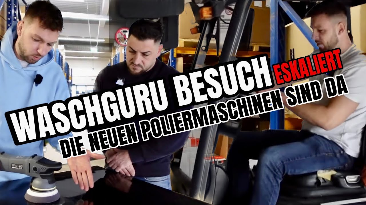 Waschguru Lagerrundgang ESKALIERT komplett ! Neue ChemicalWorkz Poliermaschinen im TEST ! XXL SHOP