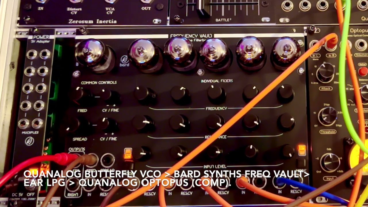 Quanalog Butterfly, Bard Synths Freq Vault, EAR M13