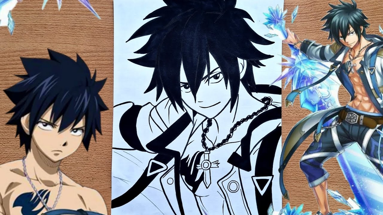 HOW TO DRAW GRAY FULLBUSTER - FAIRY TAIL ❤️‍🔥