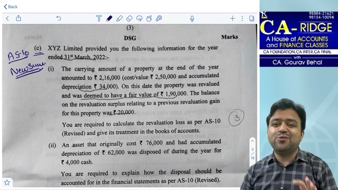 CA INTER- GROUP 1 ACCOUNTING- MAY 22 EXAM PAPER REVIEW