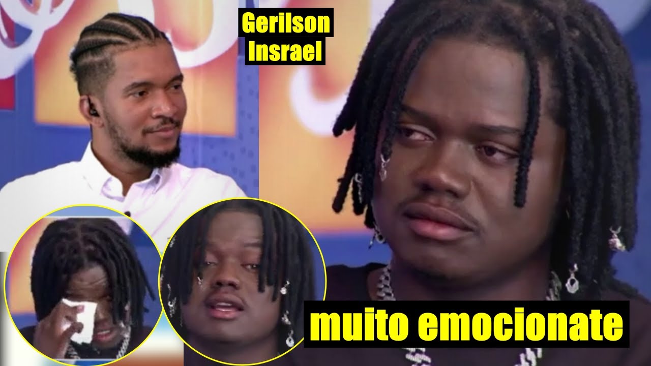 Gerilson Insrael chora em directo ao contar a sua história e recebendo mensagem de 3 Finer e sua Tia