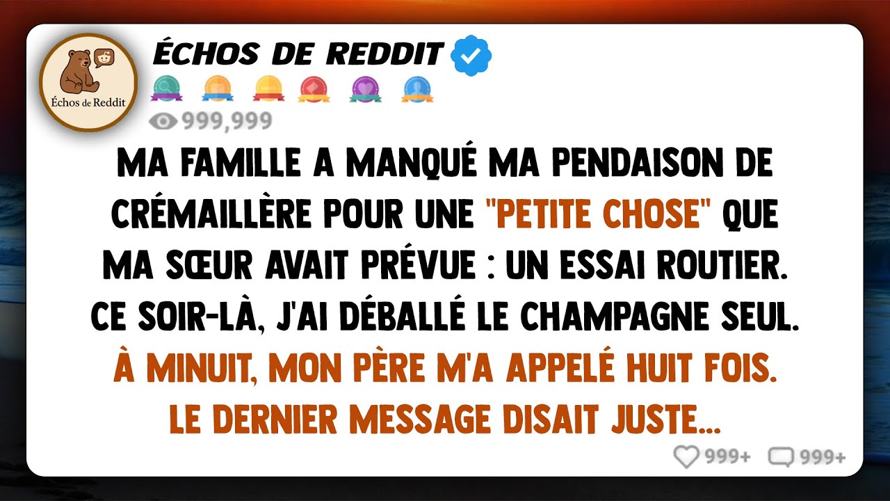 Ma famille a préféré rater ma pendaison de crémaillère pour une 