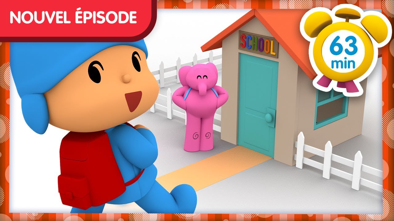🎒  POCOYO FRANÇAIS - Jour de la Rentrée Scolaire  [63 min] | DESSIN ANIMÉ pour enfants